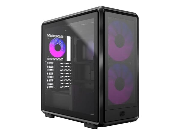 Cooler Master MasterFrame 600 Mesh - Mid tower - SSI CEB - sidepanel med vindu (herdet glass) (ATX) - svart - USB/lyd