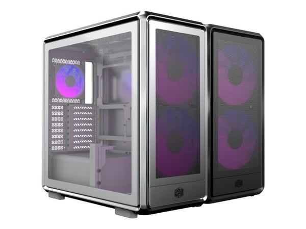 Cooler Master MasterFrame 600 Mesh - Mid tower - SSI CEB - sidepanel med vindu (herdet glass) (ATX) - svart - USB/lyd