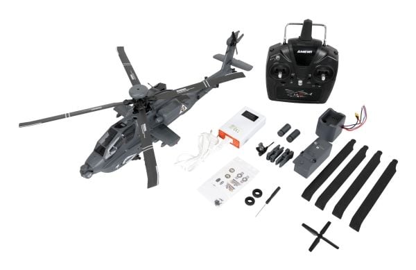 Amewi Apache AH-64D, helikopter, 1:32, 16 År, 1800 mAh