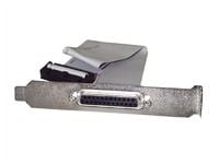 StarTech 16in DB25 Parallel Female to IDC 25 Pin Header Slot Plate (PLATE25F16) - Parallellpanel - DB-25 (hunn) til 26 pin IDC (hunn) - 40.64 cm - grå