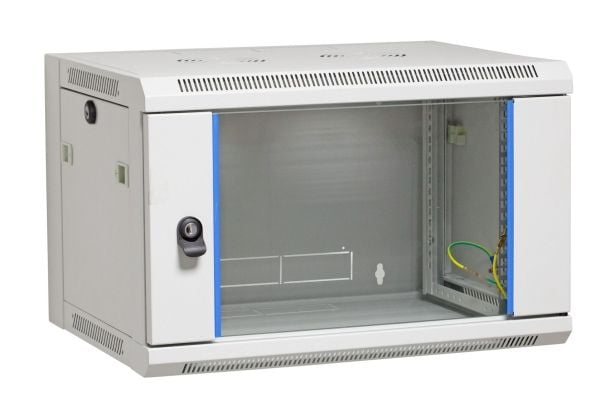 EFB Elektronik 691721FGR.2, Seinään asennettava laitekehikko, 21U, 60 kg, Näppäinlukko, Harmaa
