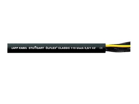 Lapp ÖLFLEX CLASSIC 110 BLACK 0,6/1 kV, Kabel för medelhög spänning, Svart, Polyvinylklorid (PVC), Polyvinylklorid (PVC), Koppar, 1.5 mm ²