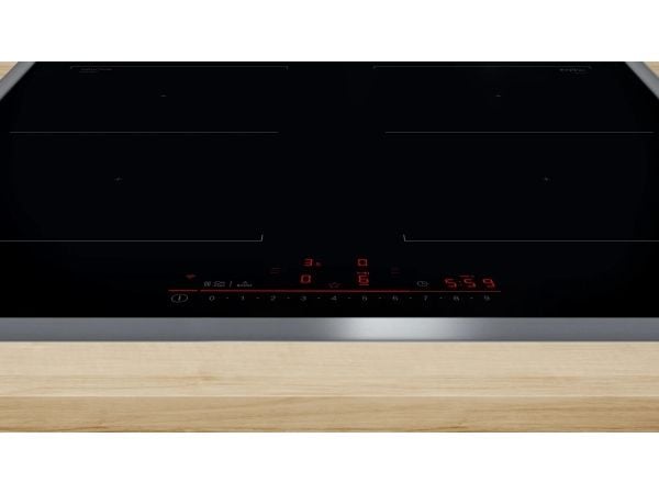 Bosch Serie 6 PVQ645HB1E, Svart, Innebygget, 60 cm, Sonebasert induksjon, Glass-keramikk, 4 zone(s)
