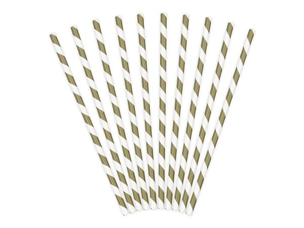PartyDeco SPP1-019, Hvit, Gult, Papir, 195 mm, 10 stykker, 72 mm, 270 mm