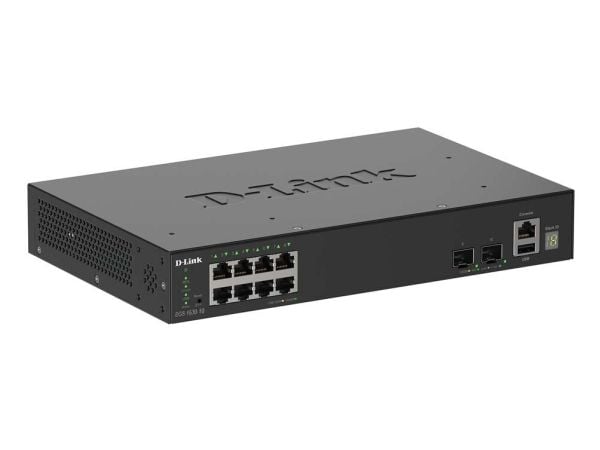 D-Link SmartPro DGS-1530-10 - Switch - smart - 8 x 10/100/1000 + 2 x 10 Gigabit SFP+ - stasjonær, rackmonterbar