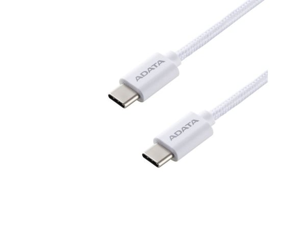 ADATA CACC-200PN-WH, 2 m, USB C, USB C, USB 2.0, valkoinen