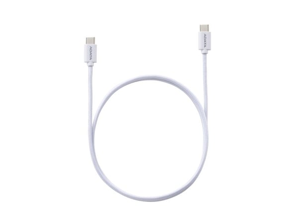 ADATA CACC-200PN-WH, 2 m, USB C, USB C, USB 2.0, valkoinen