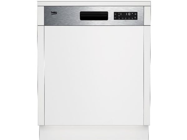 Beko BDSN28460X, Halvveis innebygget, Full størrelse (60 cm), LCD, 1,5 m, Rustfritt stål, 14 kuverter