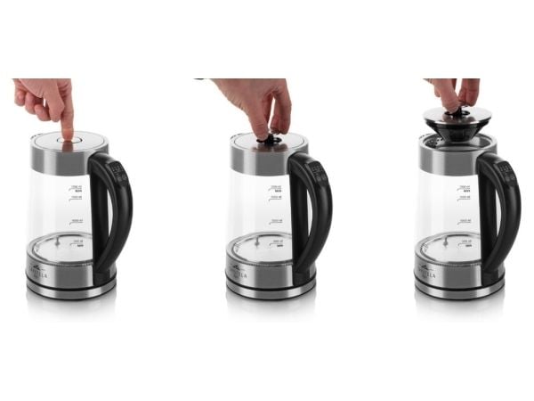 ETA Crystela Digi II 5154 9000 - Kjele - 1.7 liter - 2.2 kW - glass