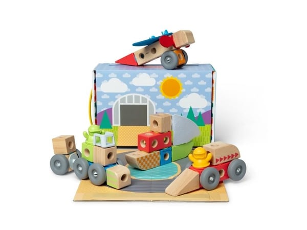 Melissa & Doug MDT BBN Blockables Vehicles GML, 2 vuosi/vuosia, 54 kpl, Puu