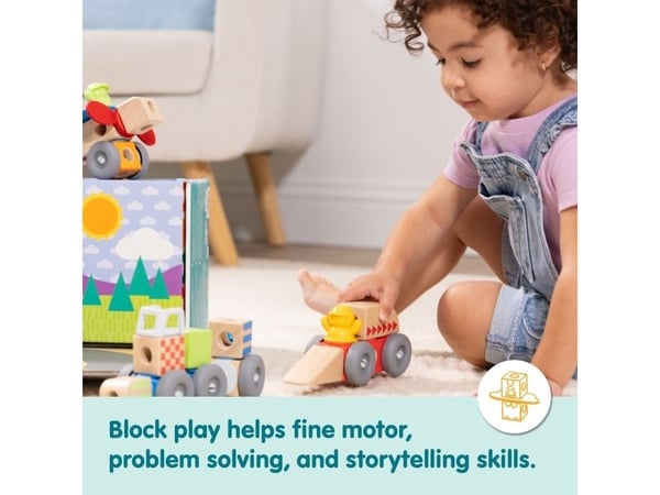 Melissa & Doug MDT BBN Blockables Vehicles GML, 2 år, 54 stykker, Tre