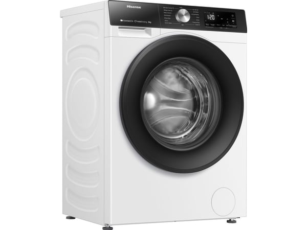 Hisense WF3S8045BW3, Edestä täytettävä, 8 kg, B, 72 dB, 1400 RPM, A