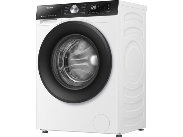 Hisense WF3S8045BW3, Edestä täytettävä, 8 kg, B, 72 dB, 1400 RPM, A