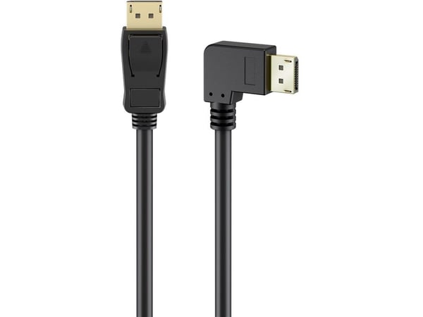Goobay 77052, 1 m, DisplayPort, DisplayPort, Hankjønn, Hankjønn, 7680 x 4320 piksler