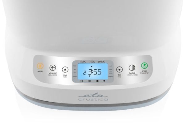Eta CRUSTICA, 1 kg, Forsinket start timer, Tittevindu, Timer, Variabel skorpebruningsinnstilling, Funksjon til å holde varmen