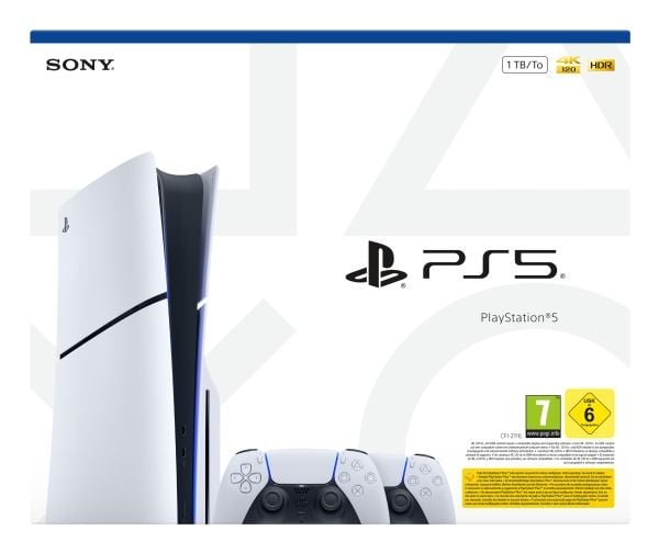 Sony 1000050116, PlayStation 5, Sort, Hvid, 16384 MB, GDDR6, 448 GB/sek, AMD