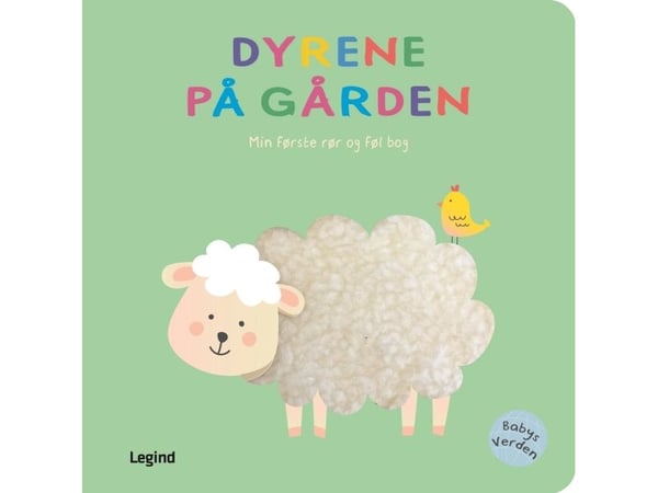 Min första rör och känn bok - Djur på gården | Språk: Danska