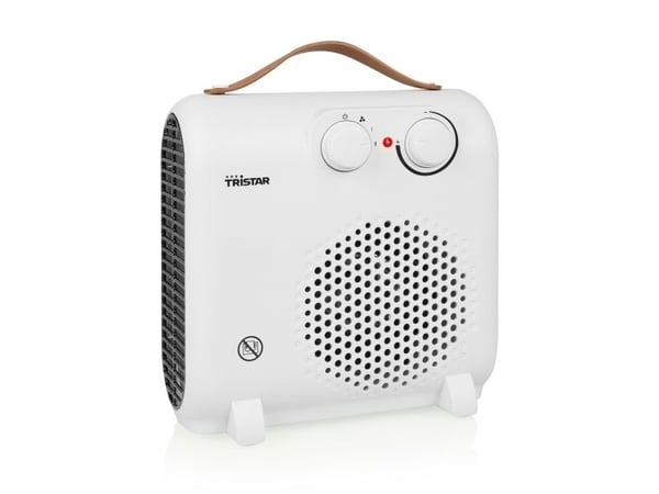 Tristar KA-5150, Viftedrevet elektrisk romvarmer, 1,6 m, IP00, Innendørs, Bord, Hvit