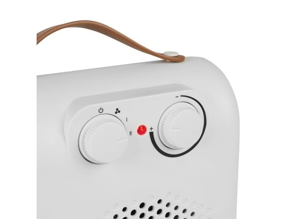 Tristar KA-5150, Viftedrevet elektrisk romvarmer, 1,6 m, IP00, Innendørs, Bord, Hvit