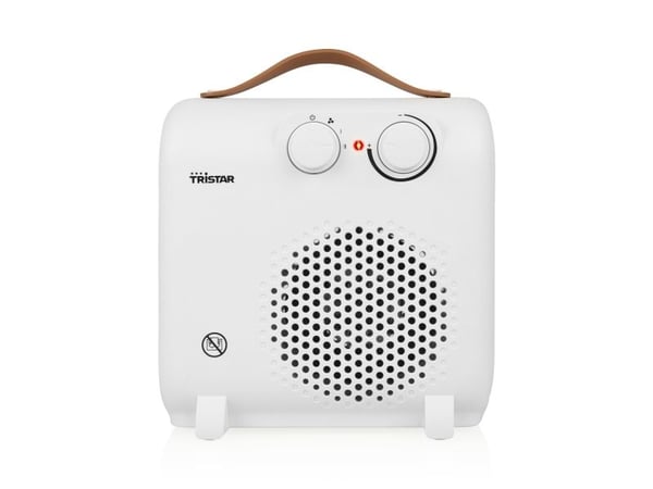 Tristar KA-5150, Viftedrevet elektrisk romvarmer, 1,6 m, IP00, Innendørs, Bord, Hvit