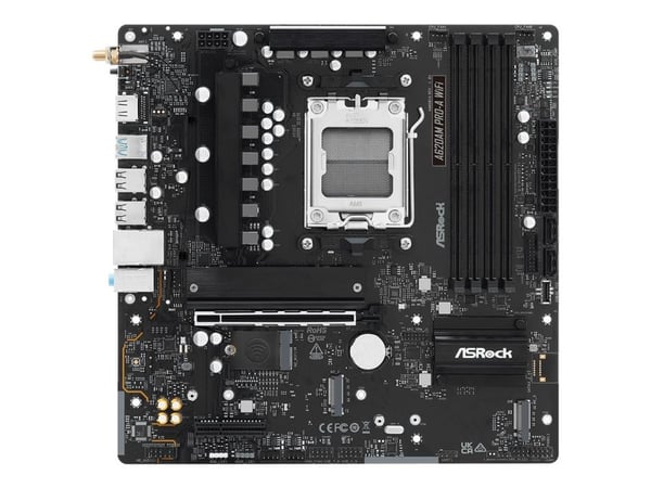 ASRock A620AM Pro-A WiFi - Moderkort - micro ATX - Socket AM5 - AMD A620A Chipuppsättning - USB 3.2 Gen 1, USB-C 3.2 Gen 1 - 2.5 Gigabit LAN, Wi-Fi...