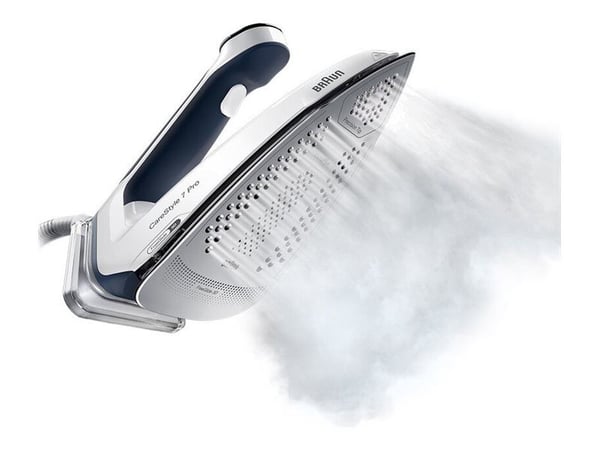 Braun CareStyle 7 Pro IS 7282 BL - Dampstrykejern med automatisk avstengning - strykesål: EloxalPlus FreeGlide 3D - 2700 W - blå