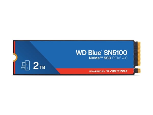 WD Blue SN5100 - SSD - 2 TB - intern - M.2 2280 - PCIe 4.0 (NVMe)