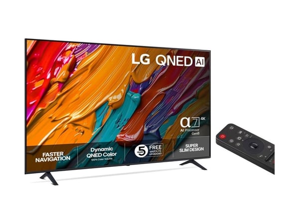 LG 65QNED7EA6B - 65" Diagonalklasse QNED7E Series LED-bakgrunnsbelyst LCD TV - QNED AI - Smart TV - webOS - 4K UHD (2160p) 3840 x 2160 - HDR - Quan...