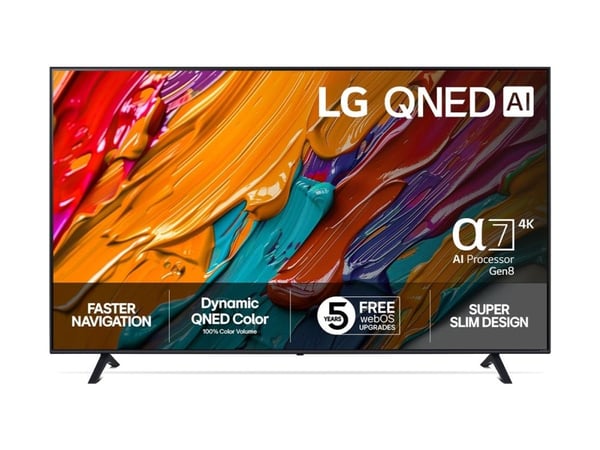 LG 65QNED7EA6B - 65" Diagonalklasse QNED7E Series LED-bakgrunnsbelyst LCD TV - QNED AI - Smart TV - webOS - 4K UHD (2160p) 3840 x 2160 - HDR - Quan...