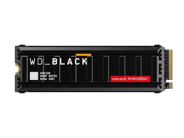 WD Black SN8100 - SSD - kryptert - 8 TB - intern - M.2 2280 - PCI Express 5.0 x4 (NVMe) - TCG Opal Encryption 2.02 - integrert kjøle