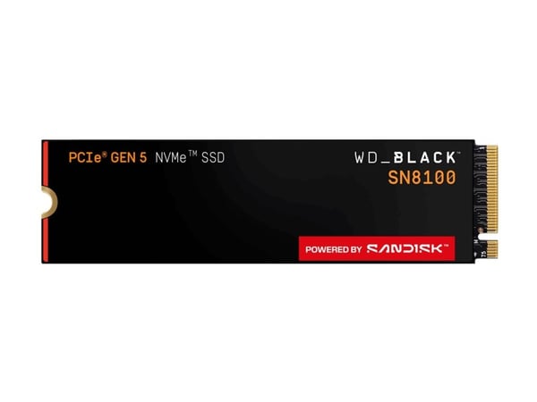 WD Black SN8100 - SSD - krypterat - 8 TB - inbyggd - M.2 2280 - PCI Express 5.0 x4 (NVMe) - TCG Opal Encryption 2.02