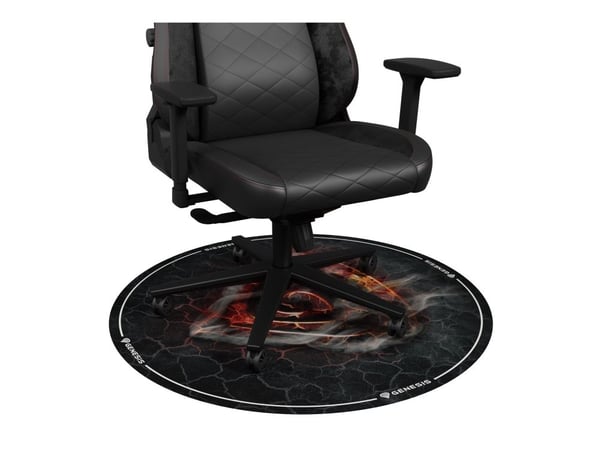 Genesis Tellur 400 - Gulvmatte - rund - 100 cm - lava - multifarge