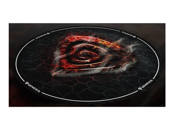Genesis Tellur 400 - Gulvmatte - rund - 100 cm - lava - multifarge