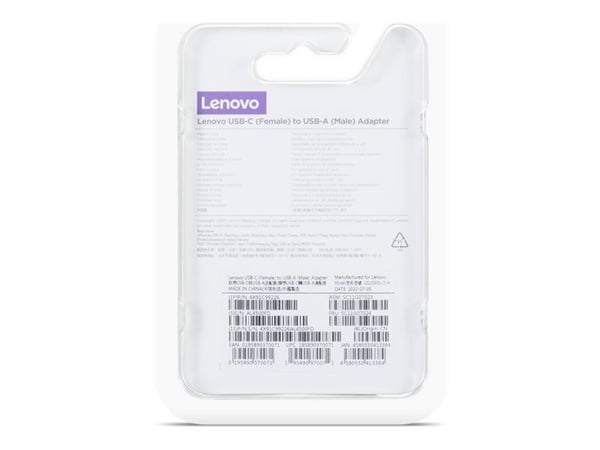 LENOVO USB-C Female to USB-A Male Adapter