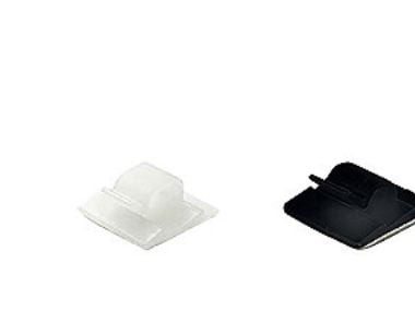 Elematic kabelstripholder - Sort, 19x19, 3,6 mm