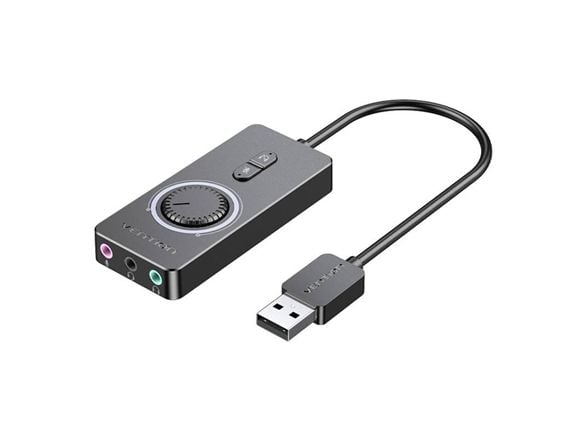 USB 2.0 eksternt lydkort Vention CDRBF 1m (svart)