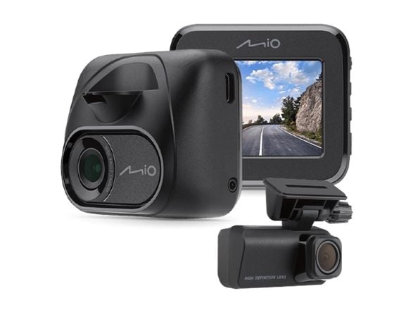 Mio MiVue C595WD - T35 Bundle - instrumentbordkamera - 1080 p / 60 fps - Wi-Fi - GPS - G-Sensor