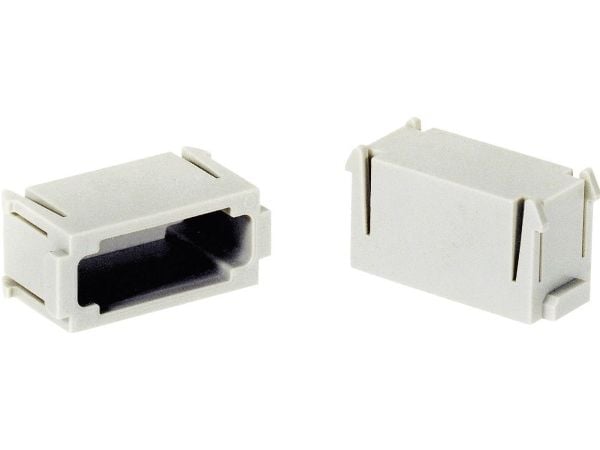 HARTING HAN modular dummy modul 6B, 10B, 16B, 24B. Hun og han delen. - (2 stk.)