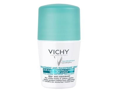 Vichy 48H Anti-Transpirant No White Marks & Yellow Stains Roll-On 2 x 50 ml