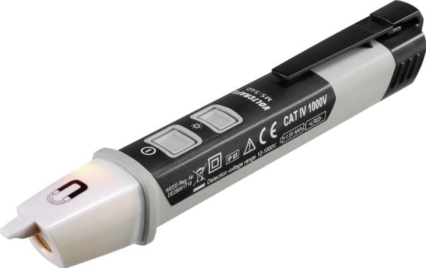 VOLTCRAFT MS-540 Kosketukseton jännitetesteröintilaite CAT IV 1000 V LED, akustiikka, tärinä