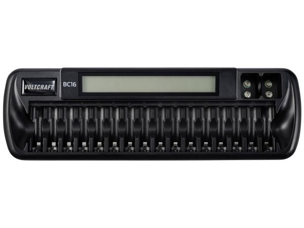 VOLTCRAFT BC16 NiMH, LiIon Mignon (AA), Micro (AAA), 9 V Block Round kennolaturi (2127444)
