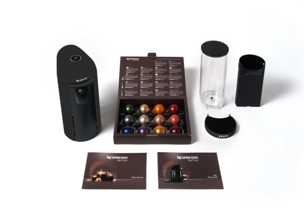 Krups Kapsulu automatisk NESPRESSO VERTUO hvit XN903N10 espressomaskin for benkeplate (010942225362)