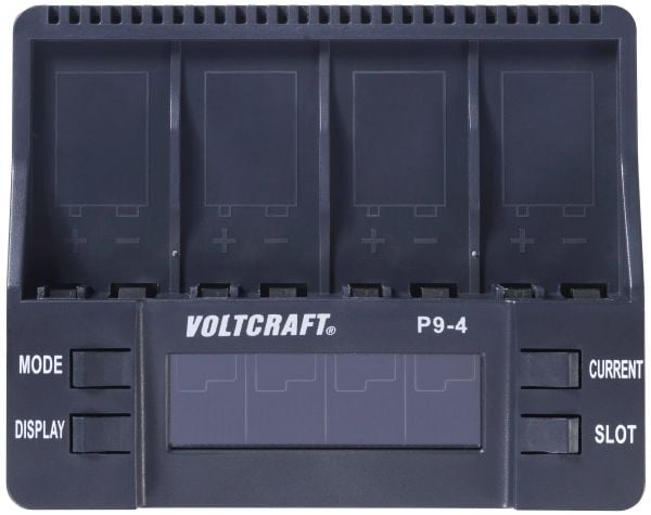 VOLTCRAFT P9-4 9V laddare NiCd, NiMH, Li-Ion 9 V blockbatteri