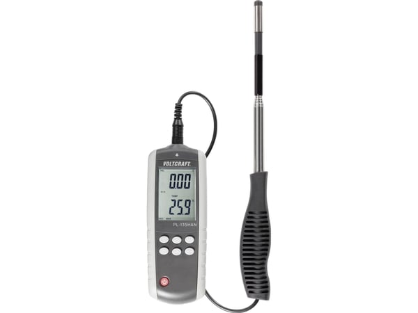 Voltcraft PL-135HAN Kuumalanka-anemometri lämpötilanmittaustoiminnolla ja USB-liitännällä, teleskooppinen (PL-135HAN) Voltcraft PL-135HAN Kuumalanka-anemometri lämpötilanmittaustoiminnolla ja USB-liitännällä, teleskooppinen (PL-135HAN)