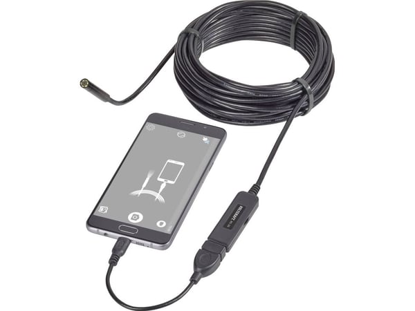 VOLTCRAFT VC-8919590 USB-endoskop Sonde Ø: 8 mm Sondelengde: 9,85 m Bildefunksjon, videofunksjon, LED-belysning (VC-8919590)