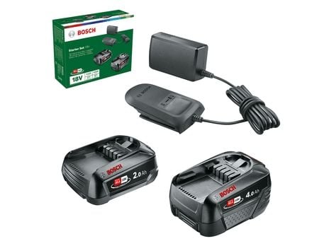 Bosch Starter Set 18V - Batterilader - 2Ah, 4Ah + batteri 2 x - Li-Ion - 2 A - for UniversalImpact 18V-60