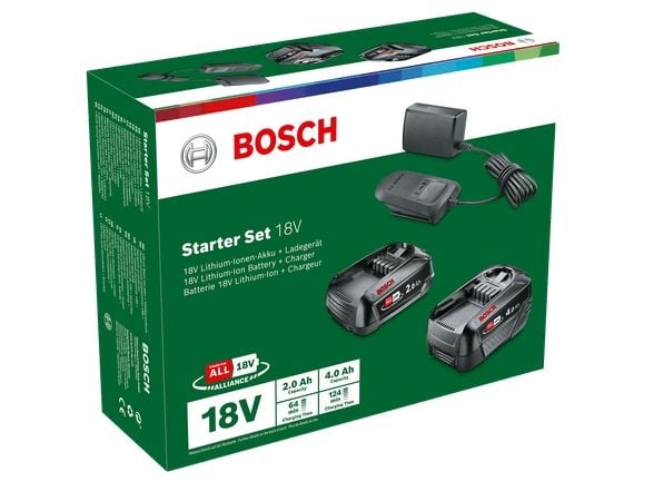 Bosch Starter Set 18V - Batterilader - 2Ah, 4Ah + batteri 2 x - Li-Ion - 2 A - for UniversalImpact 18V-60