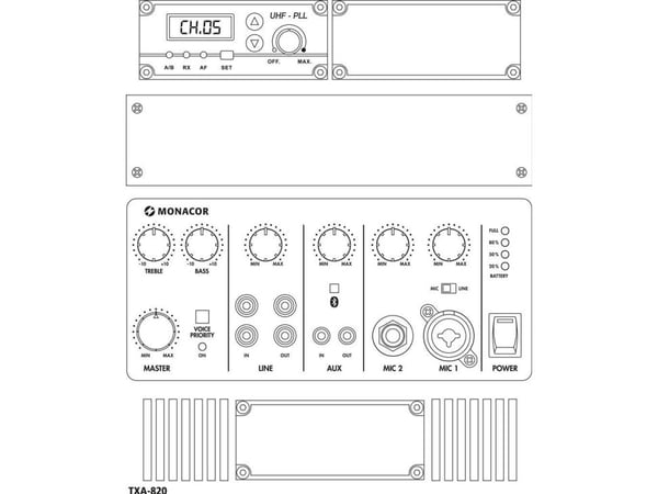 TXA-820 Bärbar högtalare