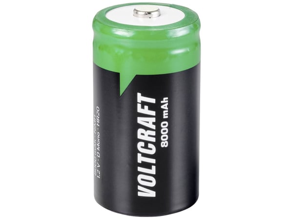 VOLTCRAFT HR20 Ladattava D-akku NiMH 8000 mAh 1.2 V 1 kpl 1 kpl VOLTCRAFT HR20 Ladattava D-akku NiMH 8000 mAh 1.2 V 1 kpl 1 kpl