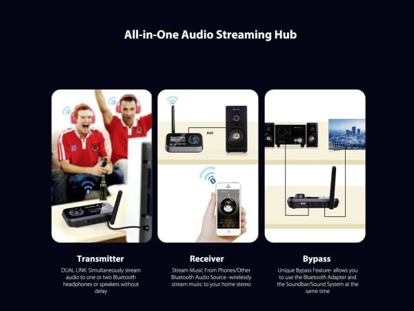 OMNITRONIC BDT-5.0 Bluetooth 5.0-lähetin (13072196)